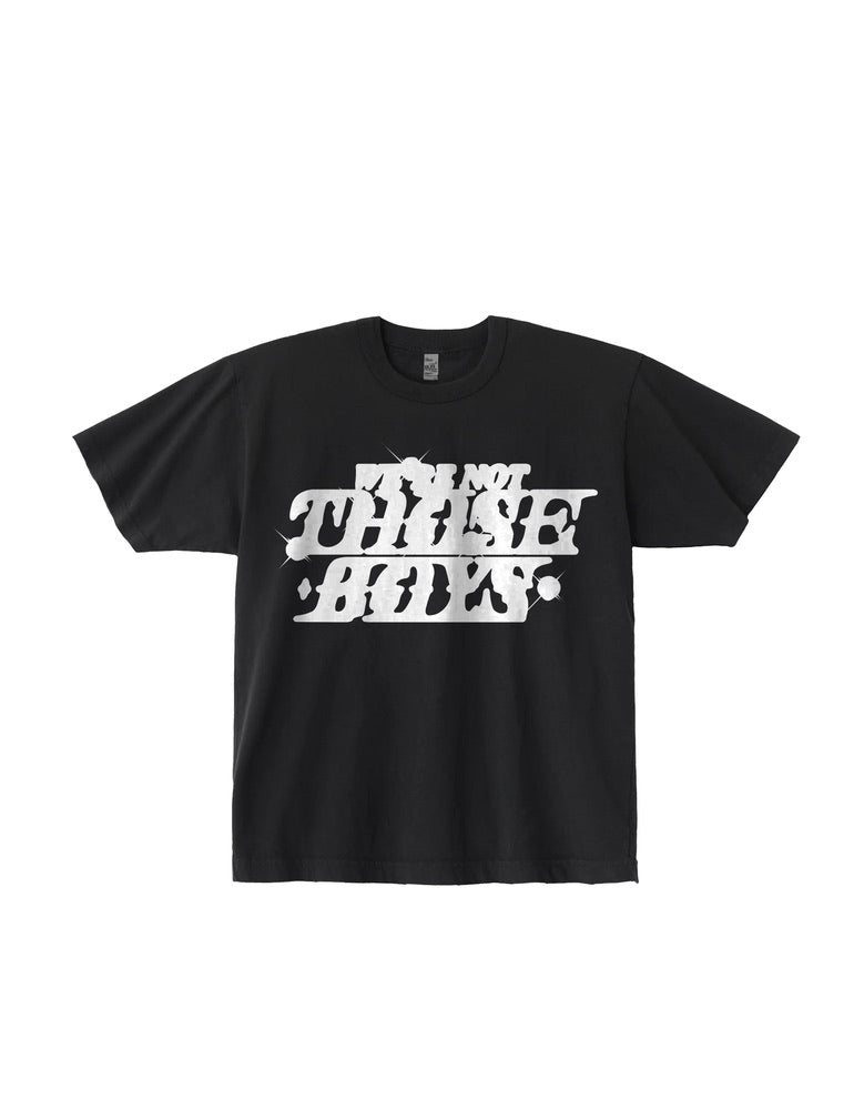WE'RE NOT THOSE BOYS EMBLEM TEE